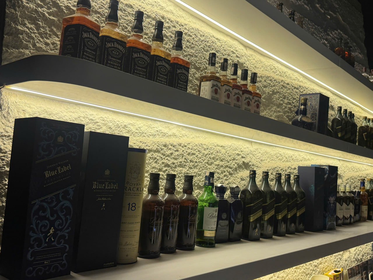 Beverage selection at THE RED